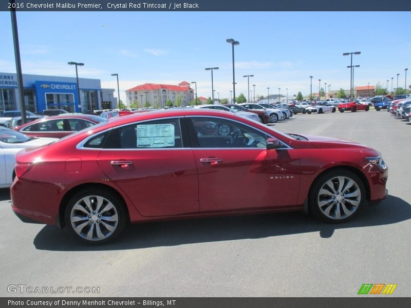 Crystal Red Tintcoat / Jet Black 2016 Chevrolet Malibu Premier