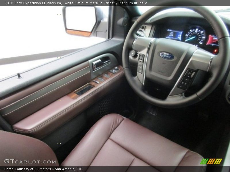 White Platinum Metallic Tricoat / Platinum Brunello 2016 Ford Expedition EL Platinum