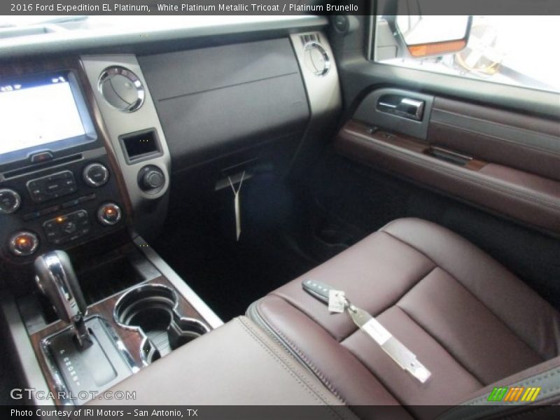 White Platinum Metallic Tricoat / Platinum Brunello 2016 Ford Expedition EL Platinum