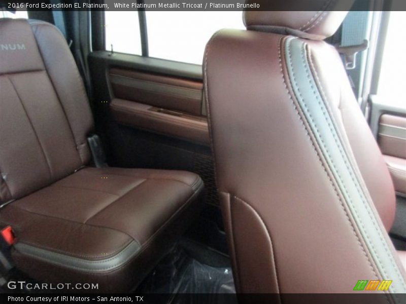 White Platinum Metallic Tricoat / Platinum Brunello 2016 Ford Expedition EL Platinum