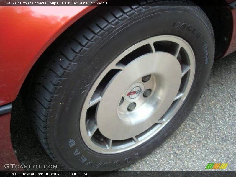 Dark Red Metallic / Saddle 1986 Chevrolet Corvette Coupe