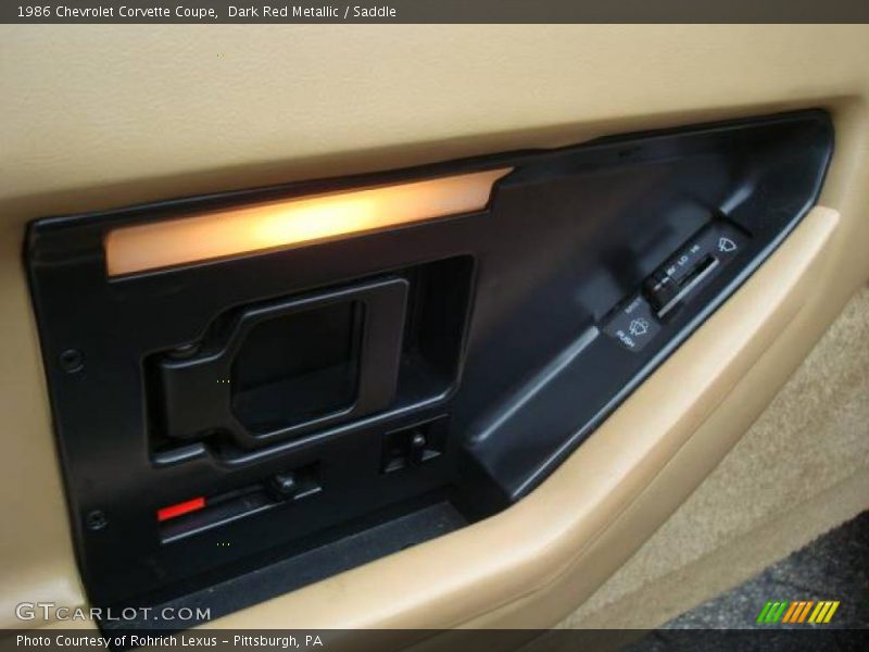 Dark Red Metallic / Saddle 1986 Chevrolet Corvette Coupe