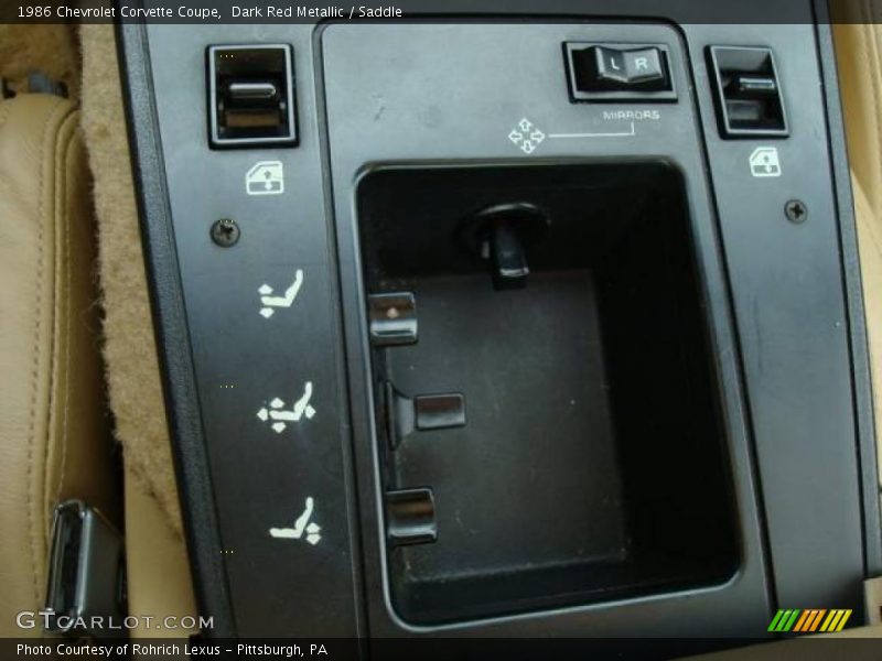 Dark Red Metallic / Saddle 1986 Chevrolet Corvette Coupe