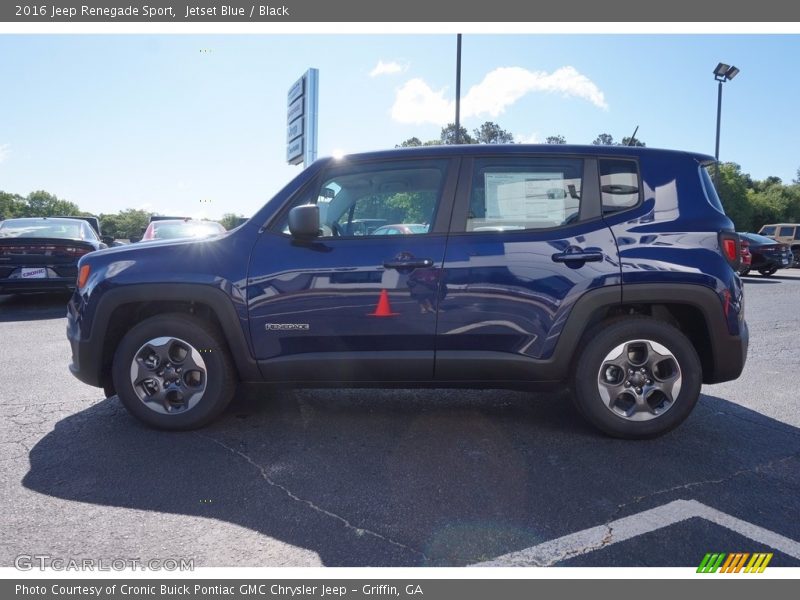 Jetset Blue / Black 2016 Jeep Renegade Sport