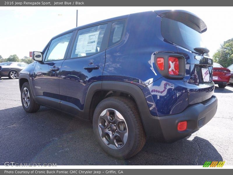 Jetset Blue / Black 2016 Jeep Renegade Sport