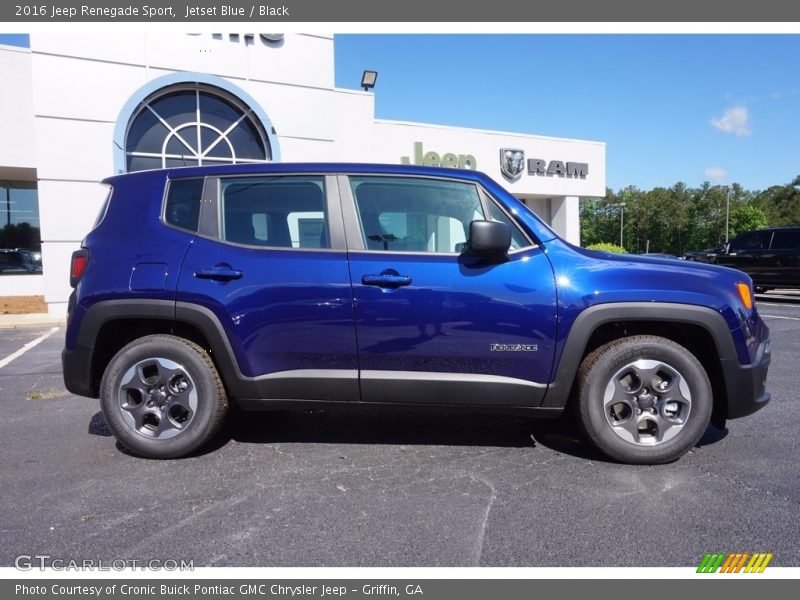Jetset Blue / Black 2016 Jeep Renegade Sport