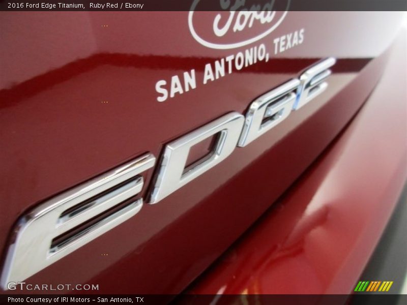 Ruby Red / Ebony 2016 Ford Edge Titanium