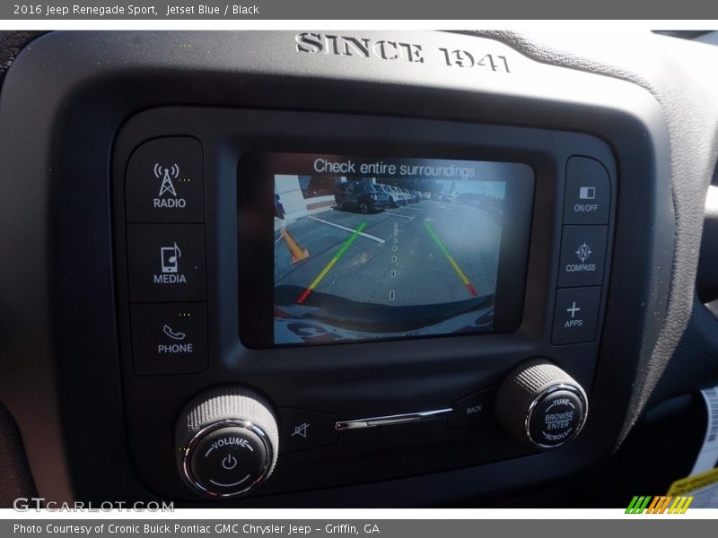 Jetset Blue / Black 2016 Jeep Renegade Sport
