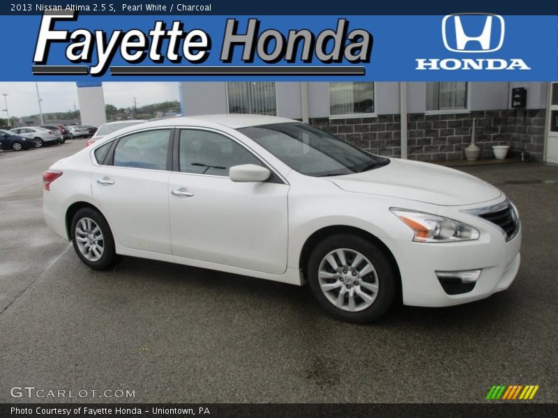 Pearl White / Charcoal 2013 Nissan Altima 2.5 S