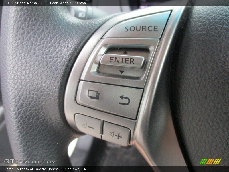 Pearl White / Charcoal 2013 Nissan Altima 2.5 S