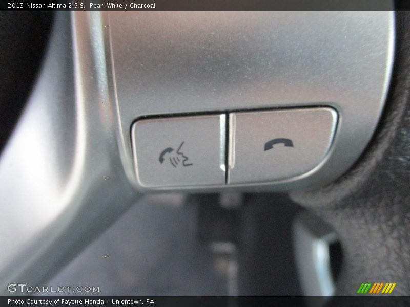 Pearl White / Charcoal 2013 Nissan Altima 2.5 S