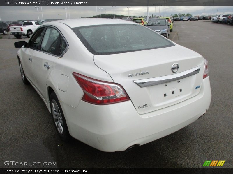 Pearl White / Charcoal 2013 Nissan Altima 2.5 S