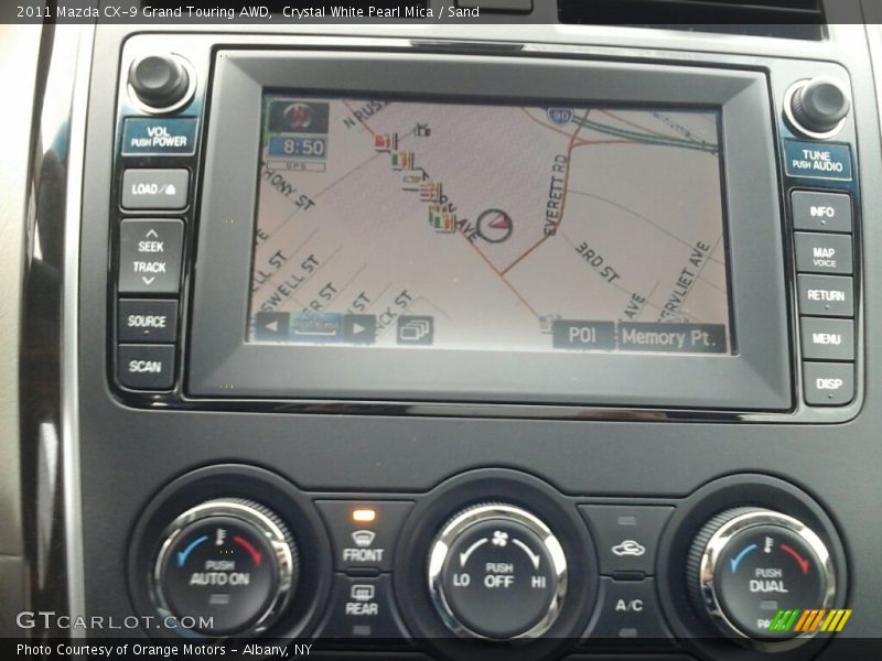 Crystal White Pearl Mica / Sand 2011 Mazda CX-9 Grand Touring AWD
