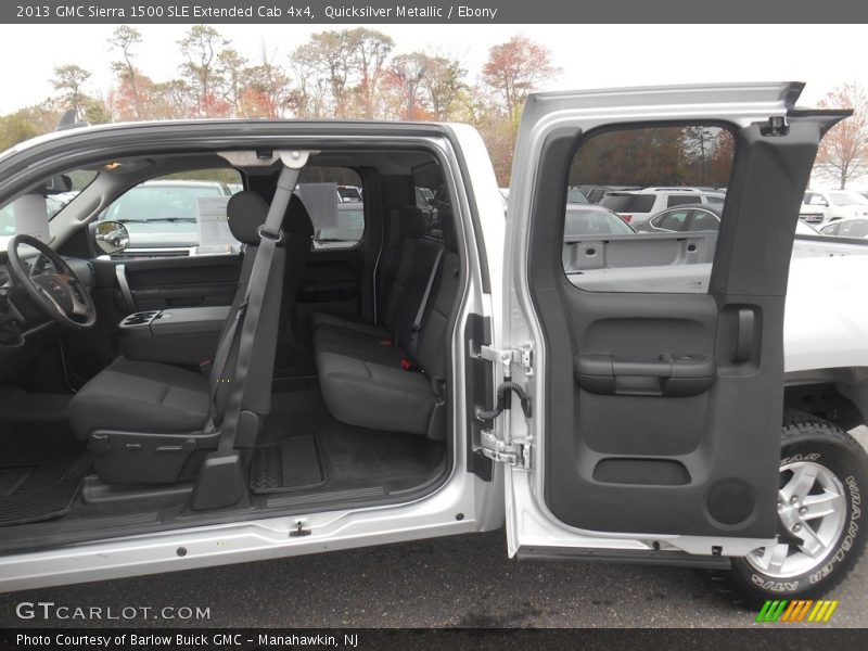 Quicksilver Metallic / Ebony 2013 GMC Sierra 1500 SLE Extended Cab 4x4