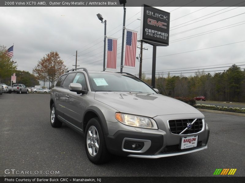 Oyster Grey Metallic / Anthracite Black 2008 Volvo XC70 AWD