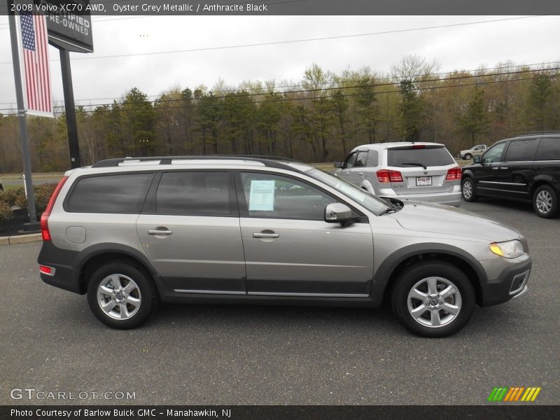 Oyster Grey Metallic / Anthracite Black 2008 Volvo XC70 AWD