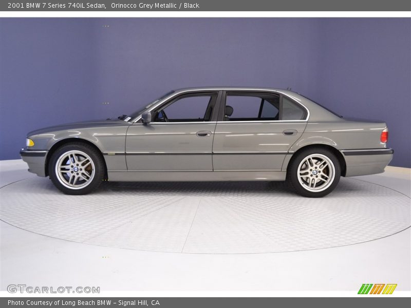 Orinocco Grey Metallic / Black 2001 BMW 7 Series 740iL Sedan