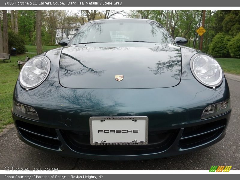 Dark Teal Metallic / Stone Grey 2005 Porsche 911 Carrera Coupe