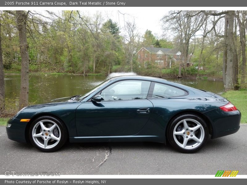 Dark Teal Metallic / Stone Grey 2005 Porsche 911 Carrera Coupe