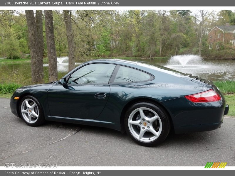 Dark Teal Metallic / Stone Grey 2005 Porsche 911 Carrera Coupe