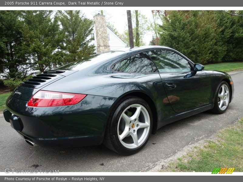 Dark Teal Metallic / Stone Grey 2005 Porsche 911 Carrera Coupe