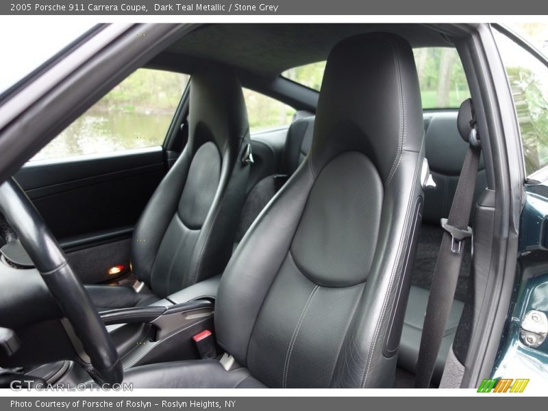 Dark Teal Metallic / Stone Grey 2005 Porsche 911 Carrera Coupe