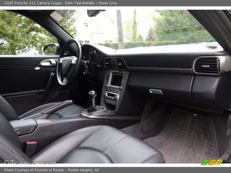 Dark Teal Metallic / Stone Grey 2005 Porsche 911 Carrera Coupe