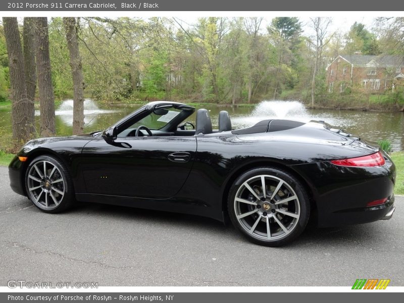 Black / Black 2012 Porsche 911 Carrera Cabriolet