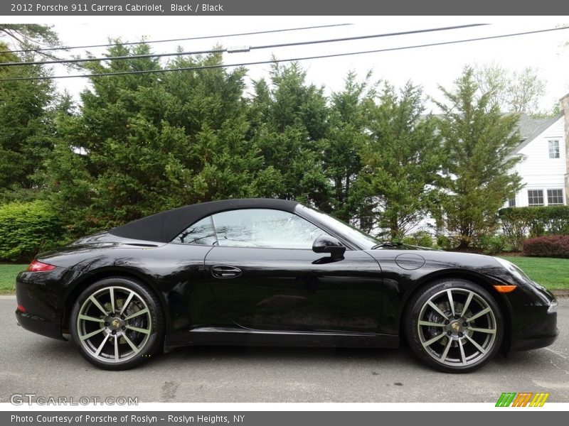 Black / Black 2012 Porsche 911 Carrera Cabriolet