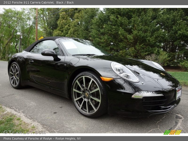 Black / Black 2012 Porsche 911 Carrera Cabriolet