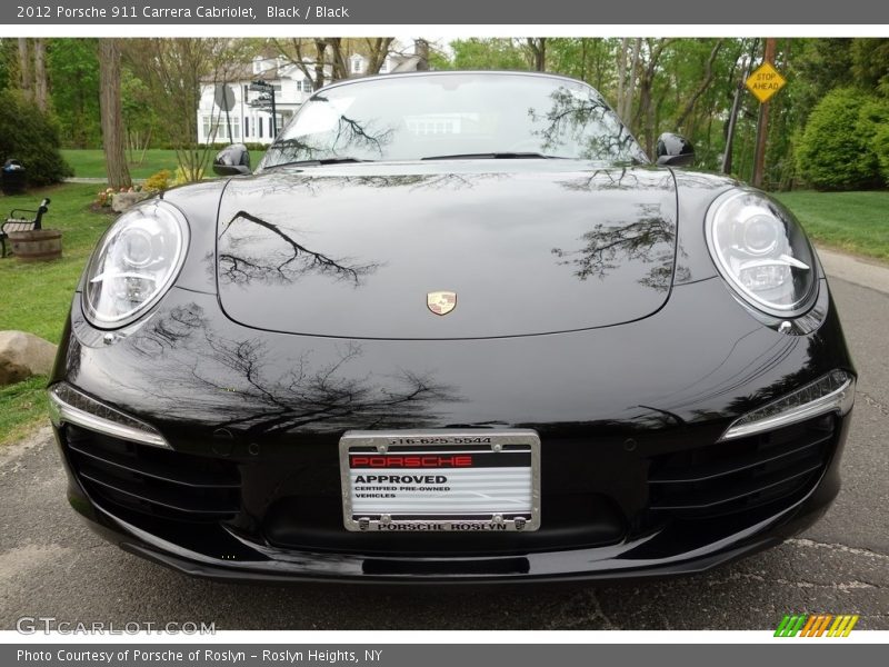 Black / Black 2012 Porsche 911 Carrera Cabriolet