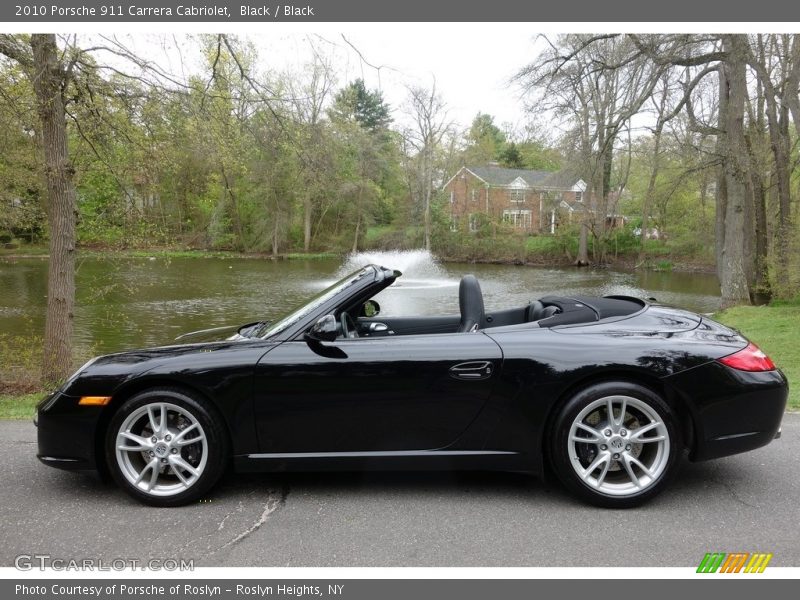 Black / Black 2010 Porsche 911 Carrera Cabriolet