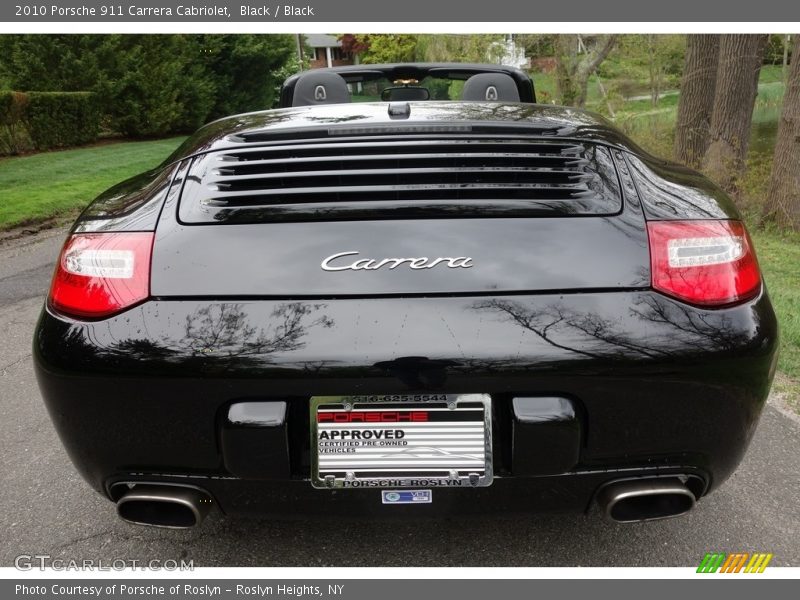 Black / Black 2010 Porsche 911 Carrera Cabriolet