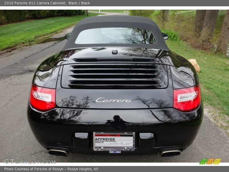 Black / Black 2010 Porsche 911 Carrera Cabriolet