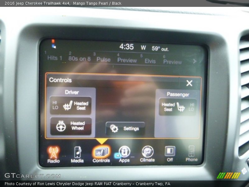 Mango Tango Pearl / Black 2016 Jeep Cherokee Trailhawk 4x4
