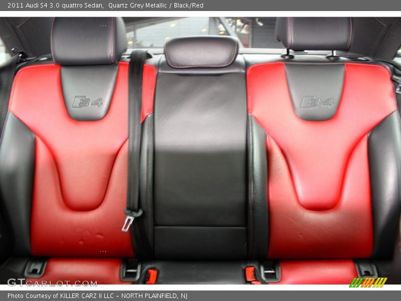 Quartz Grey Metallic / Black/Red 2011 Audi S4 3.0 quattro Sedan
