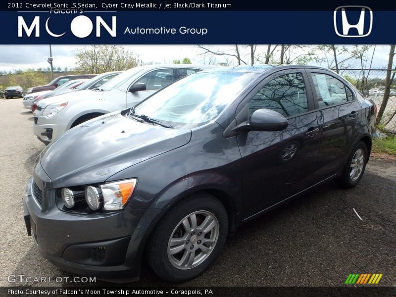 Cyber Gray Metallic / Jet Black/Dark Titanium 2012 Chevrolet Sonic LS Sedan