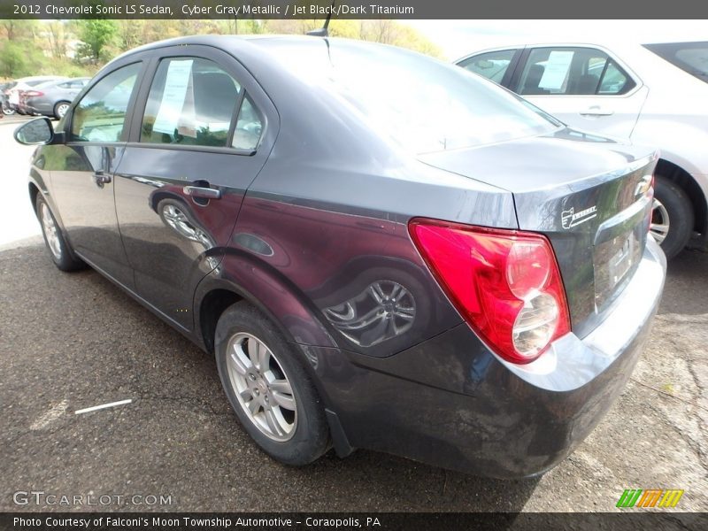 Cyber Gray Metallic / Jet Black/Dark Titanium 2012 Chevrolet Sonic LS Sedan