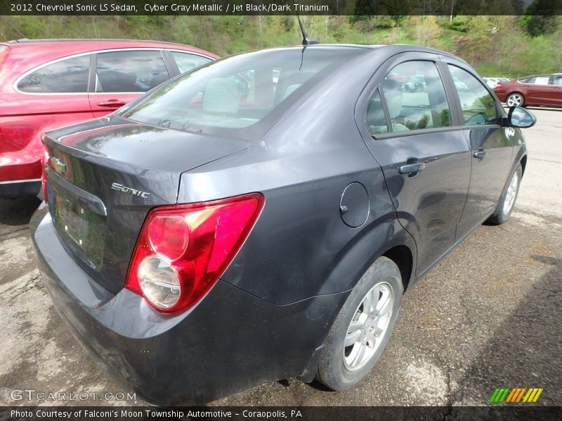 Cyber Gray Metallic / Jet Black/Dark Titanium 2012 Chevrolet Sonic LS Sedan
