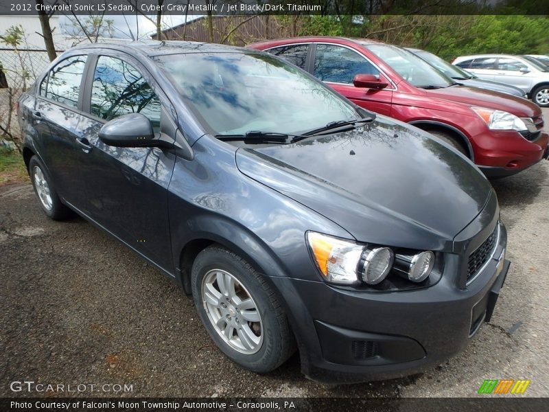 Cyber Gray Metallic / Jet Black/Dark Titanium 2012 Chevrolet Sonic LS Sedan