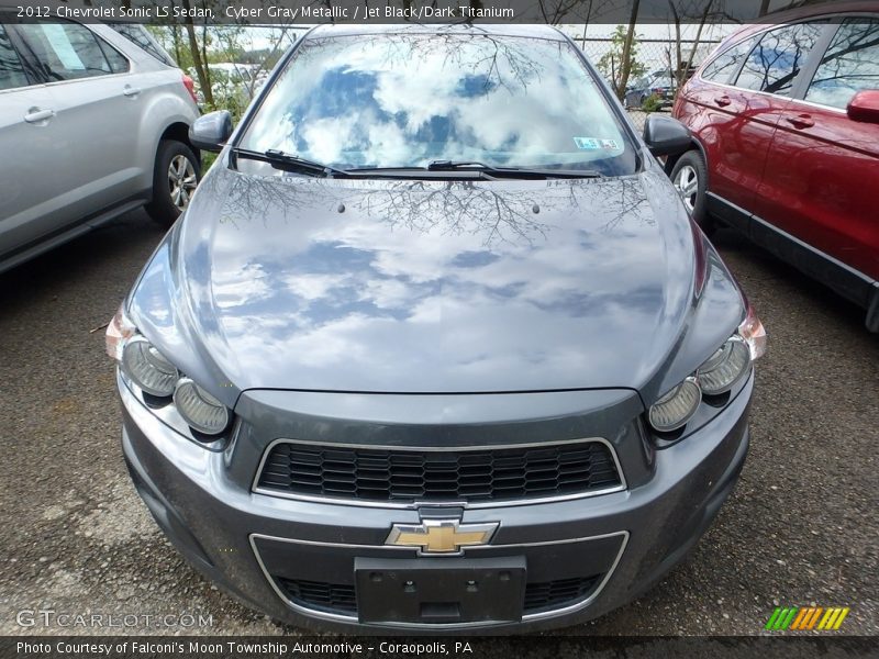 Cyber Gray Metallic / Jet Black/Dark Titanium 2012 Chevrolet Sonic LS Sedan