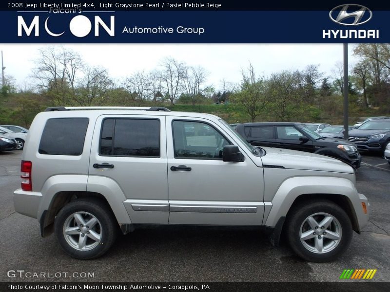 Light Graystone Pearl / Pastel Pebble Beige 2008 Jeep Liberty Limited 4x4