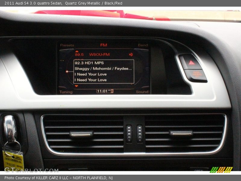 Quartz Grey Metallic / Black/Red 2011 Audi S4 3.0 quattro Sedan