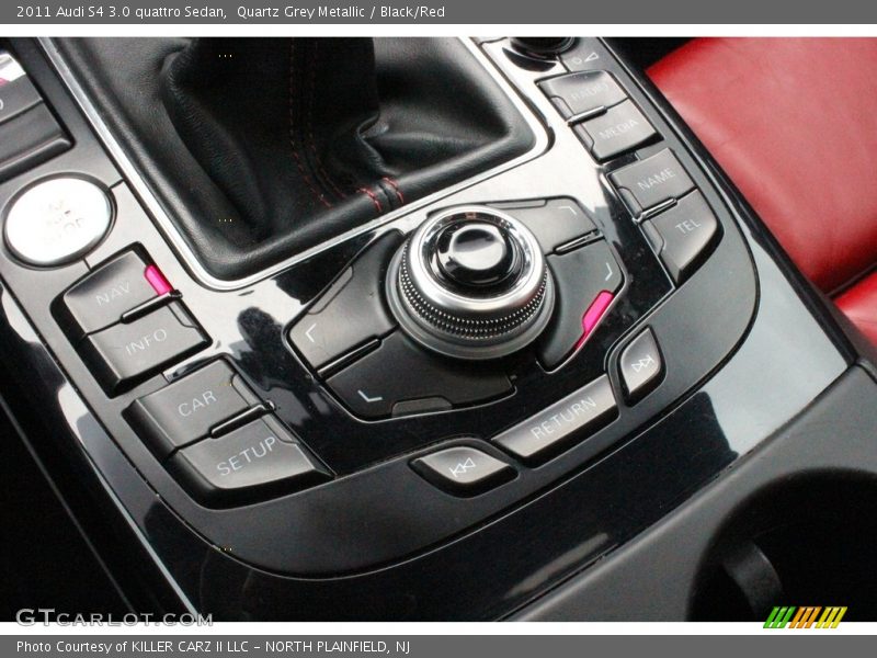 Quartz Grey Metallic / Black/Red 2011 Audi S4 3.0 quattro Sedan