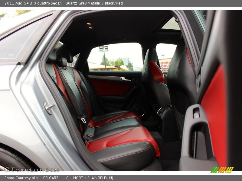 Quartz Grey Metallic / Black/Red 2011 Audi S4 3.0 quattro Sedan