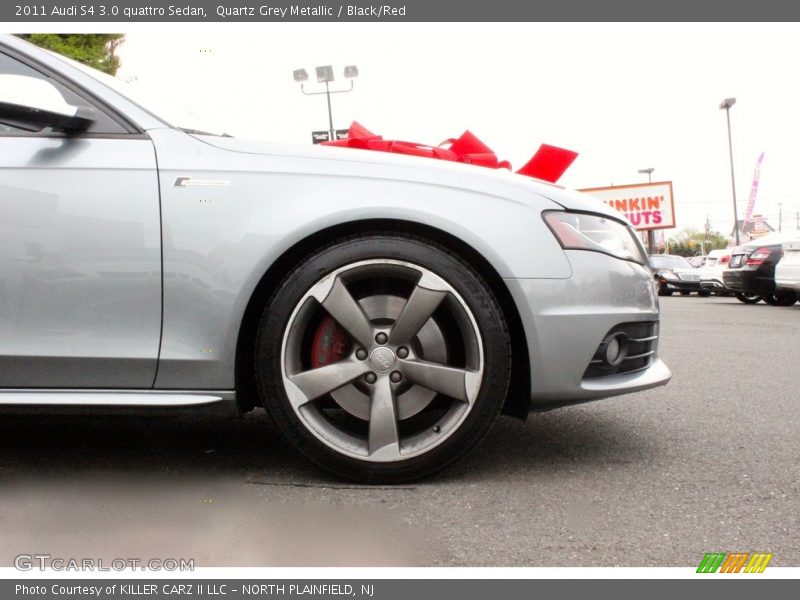 Quartz Grey Metallic / Black/Red 2011 Audi S4 3.0 quattro Sedan