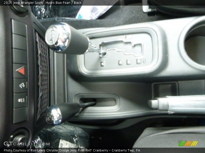 Hydro Blue Pearl / Black 2016 Jeep Wrangler Sport
