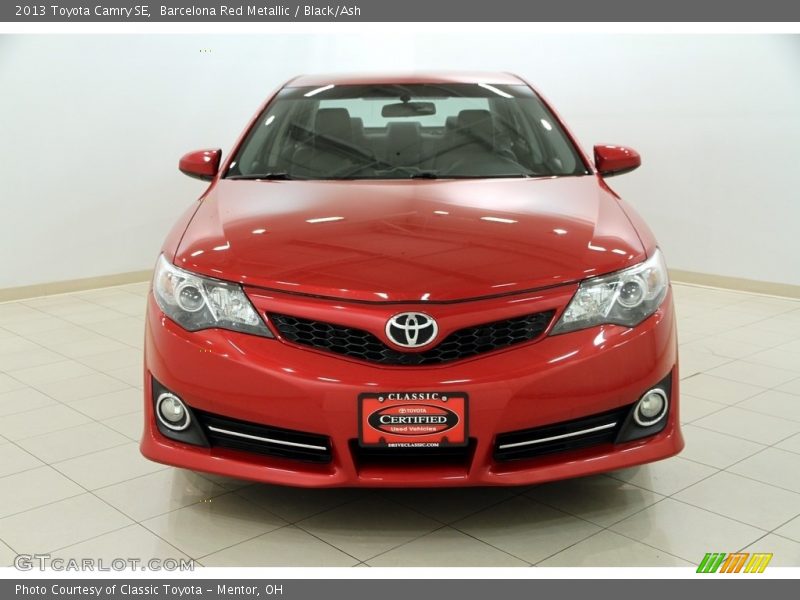 Barcelona Red Metallic / Black/Ash 2013 Toyota Camry SE