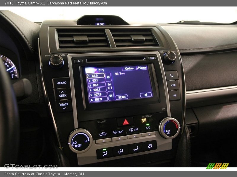 Barcelona Red Metallic / Black/Ash 2013 Toyota Camry SE