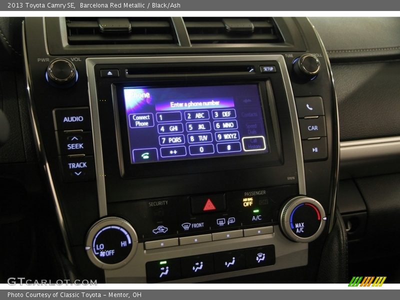 Barcelona Red Metallic / Black/Ash 2013 Toyota Camry SE